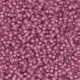 Miyuki seed beads 11/0 - Semi-matte silver lined light raspberry lined crystal 11-1931